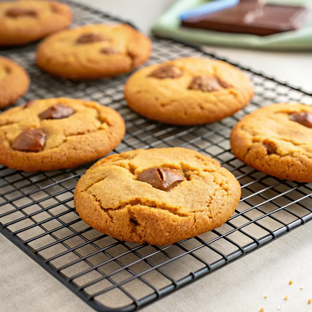 Freshly baked air fryer cookies