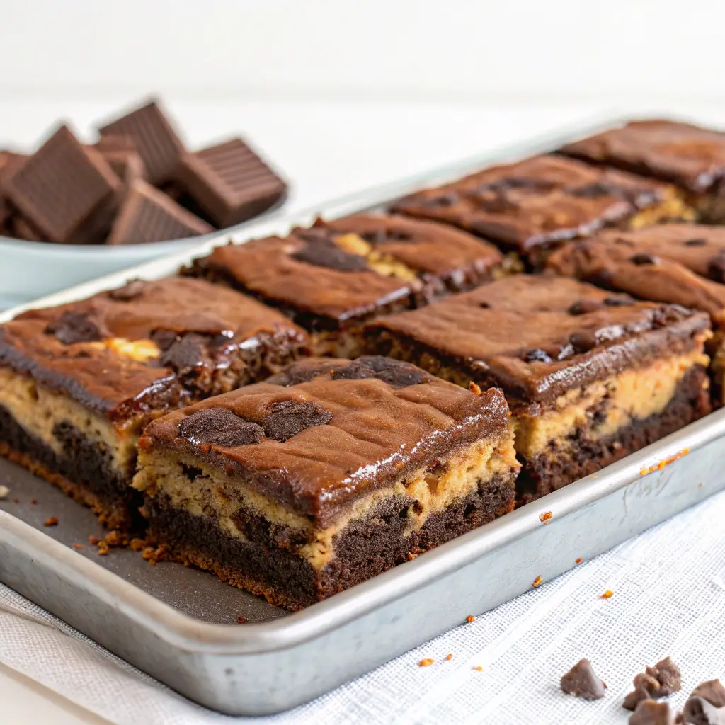 Baked slutty brownies
