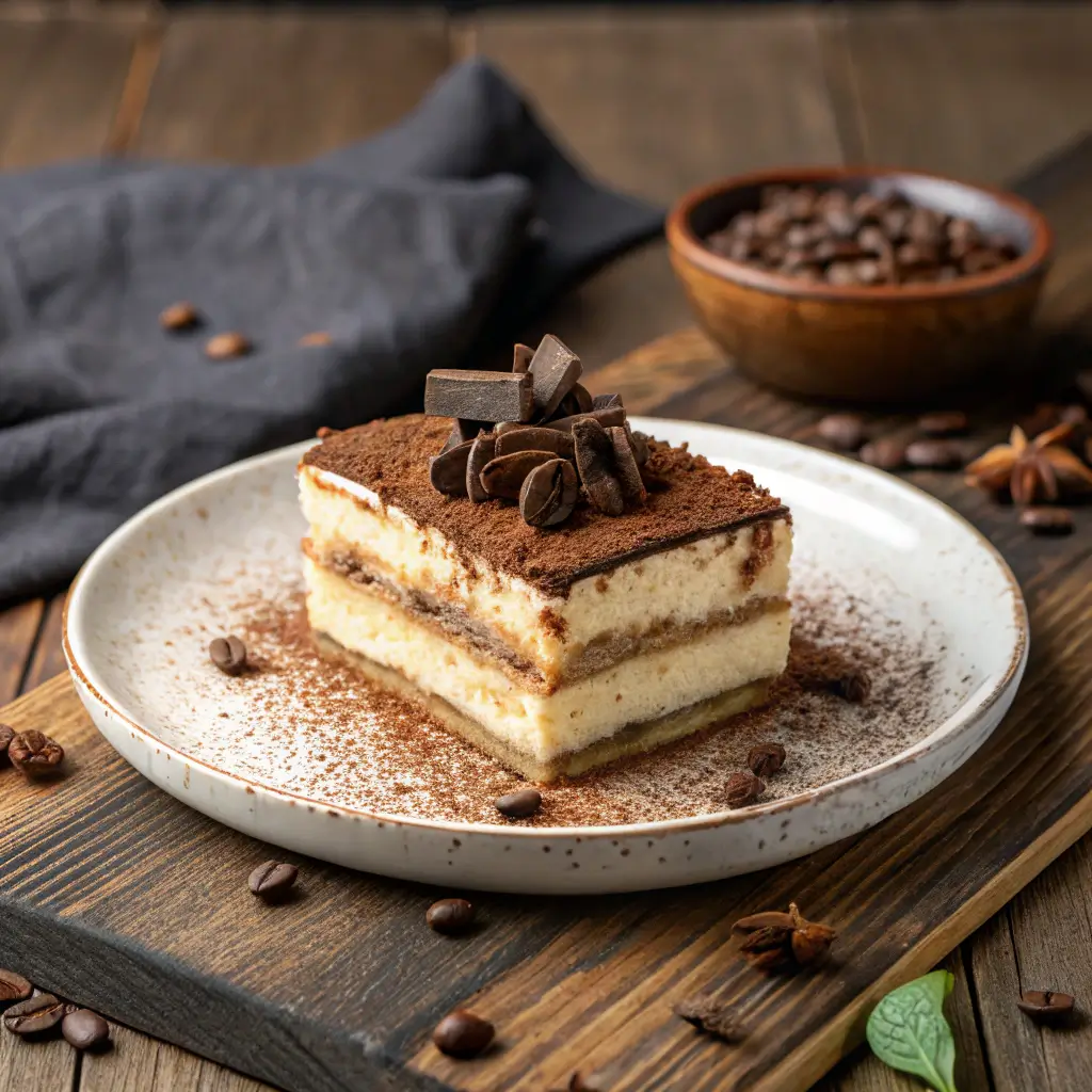 process of making tiramisu cake