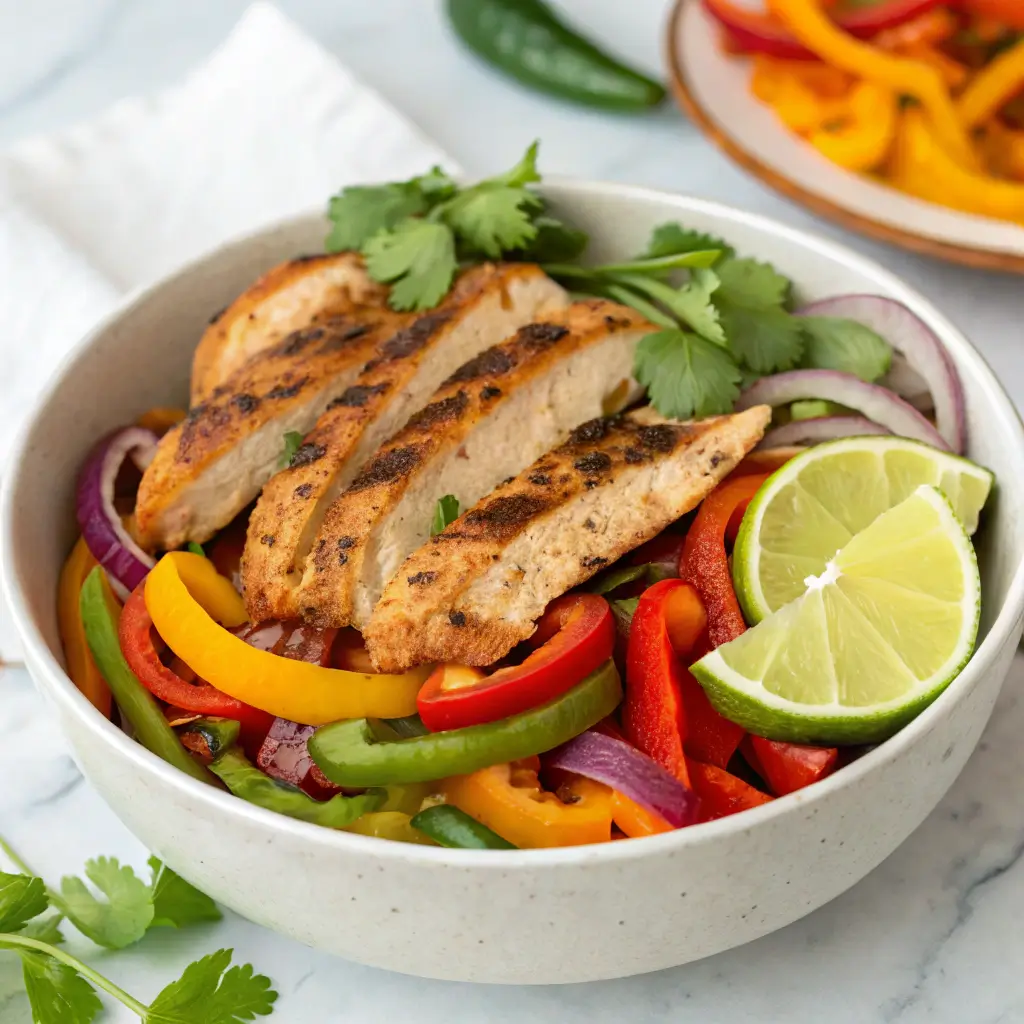 Easy Chicken Fajita Bowl Recipe | Healthy & Flavorful