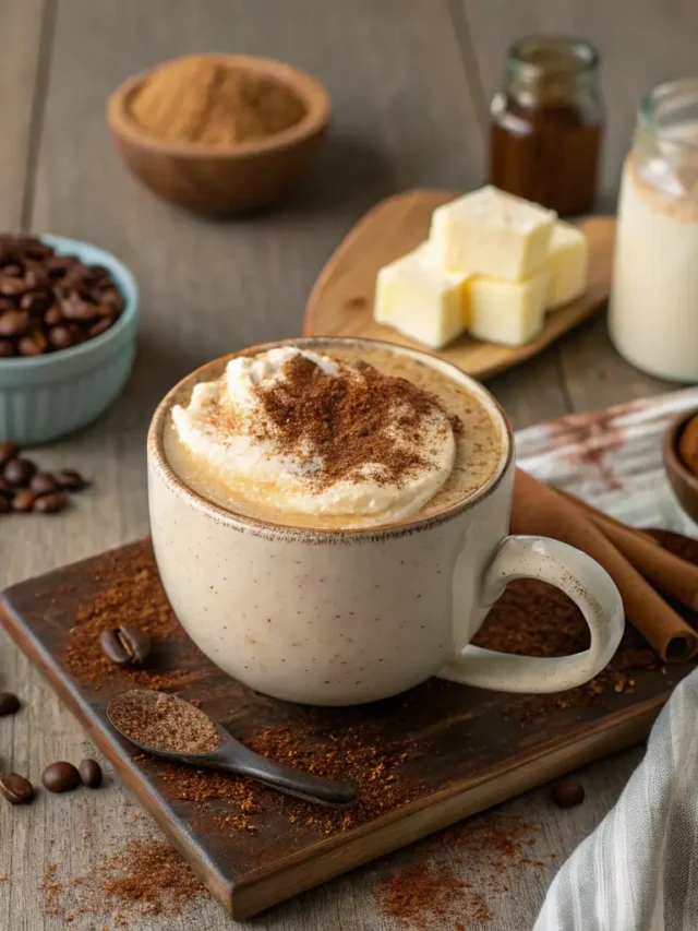 process of making coffee loophole recipe, including brewing and mixing.