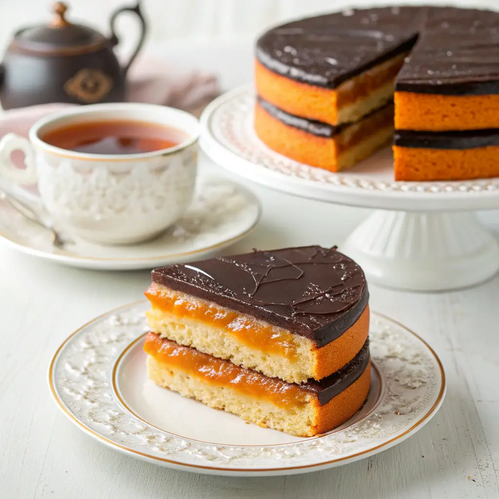Delicious jaffa cake