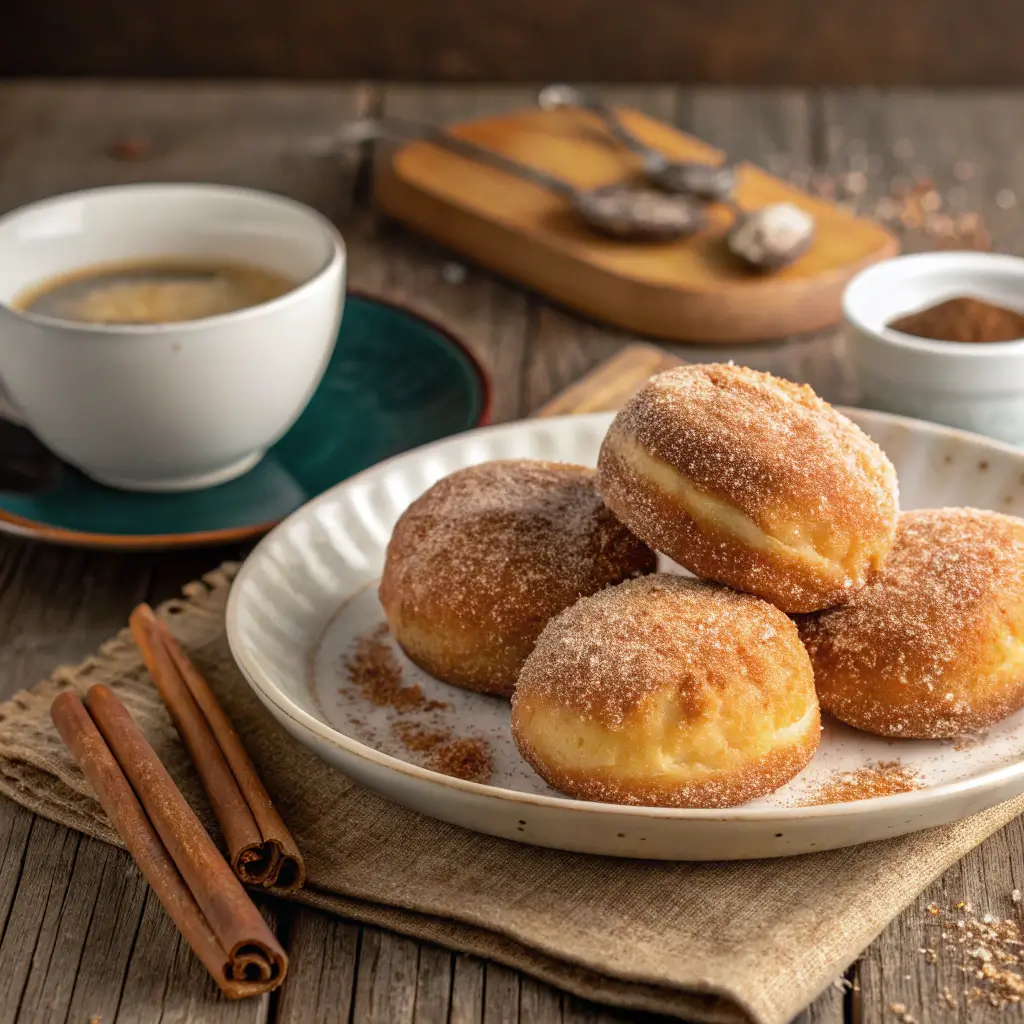 Delicious Leonard's malasadas served warm.