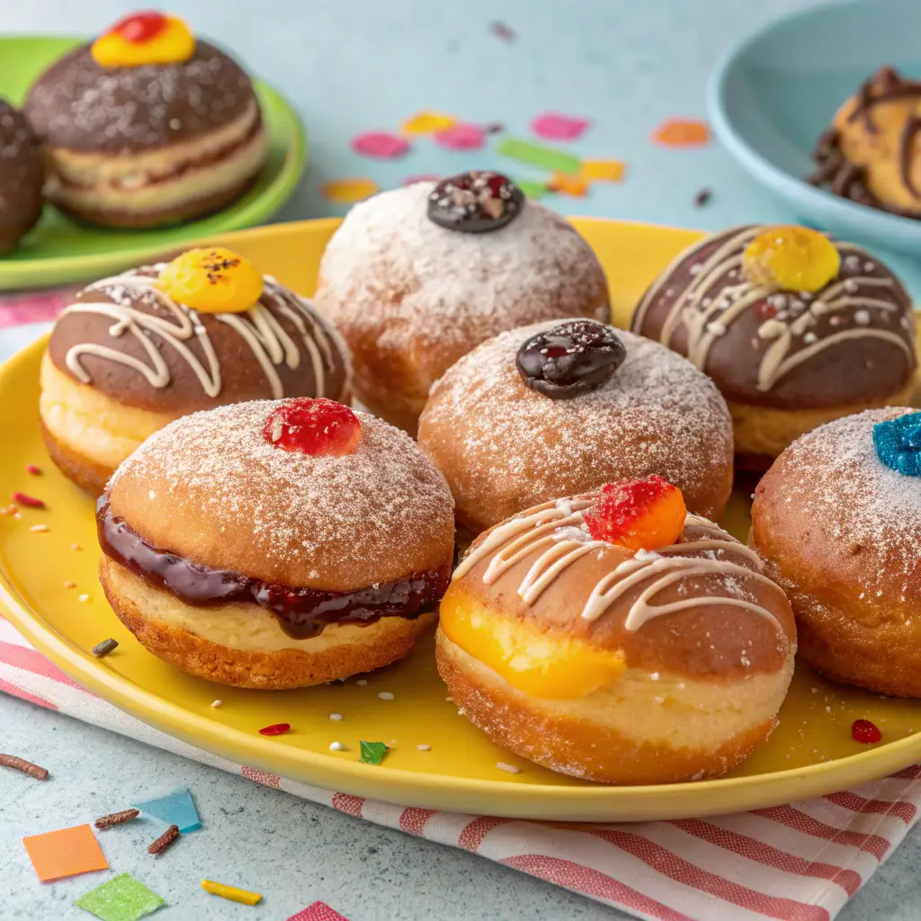 Creative variations of malasadas with different fillings and flavors.