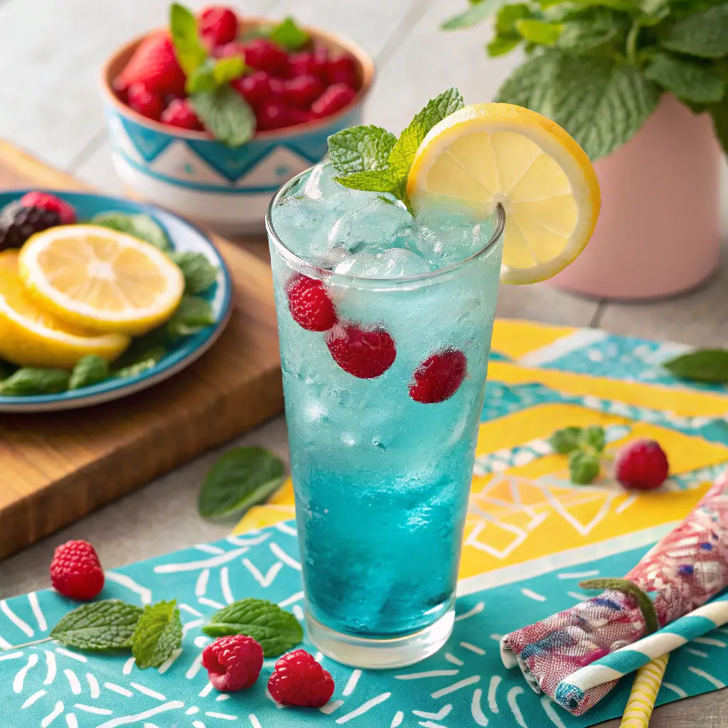 Delicious blue raspberry lemonade Smirnoff