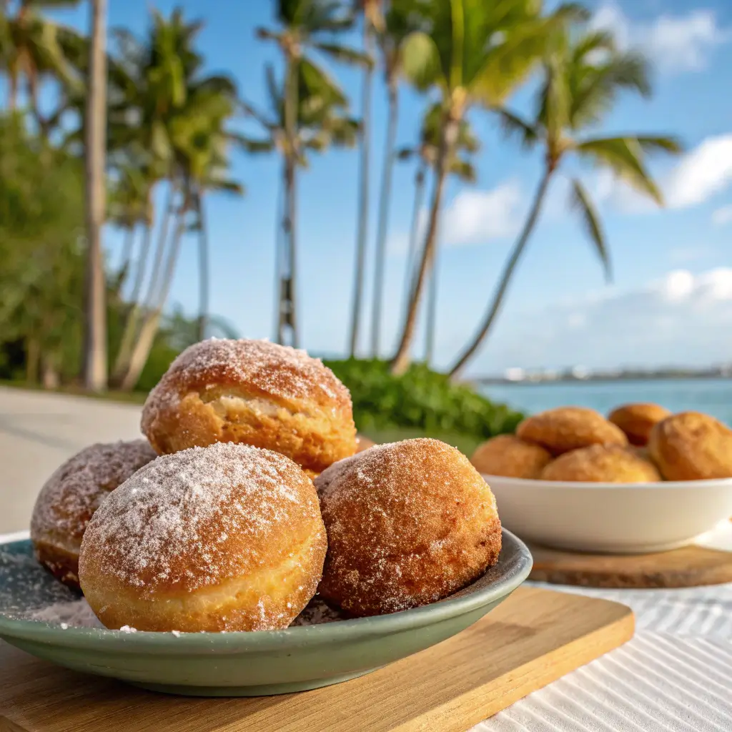 Freshly made malasadas Maui