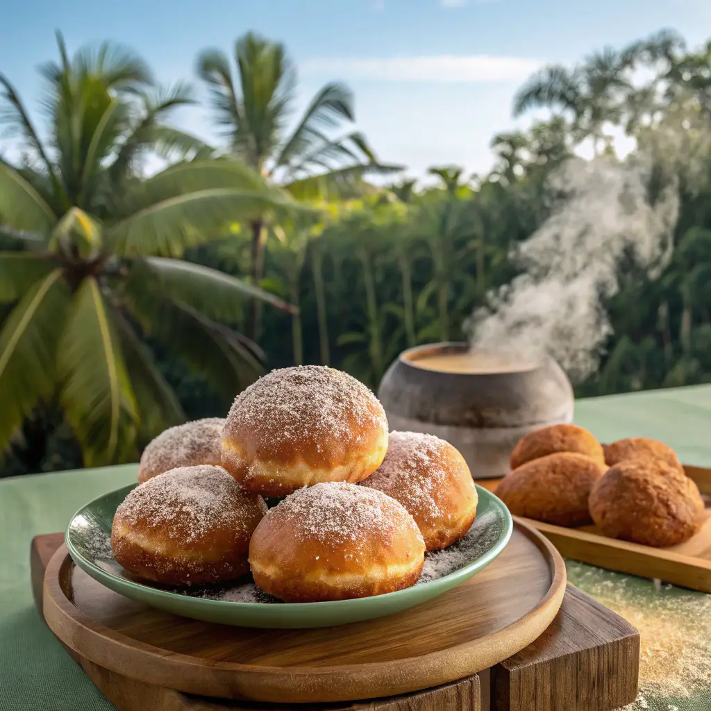 Making malasadas Maui
