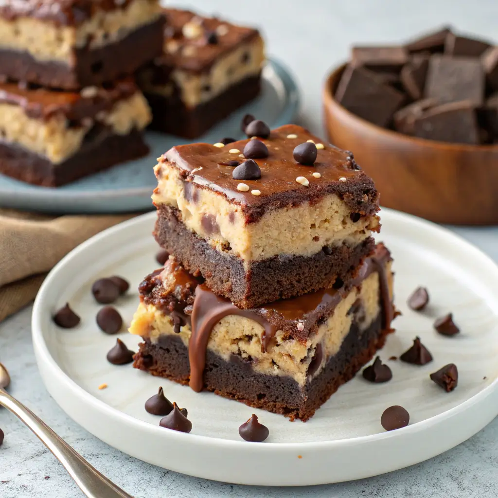 Step-by-step preparation of slutty brownies