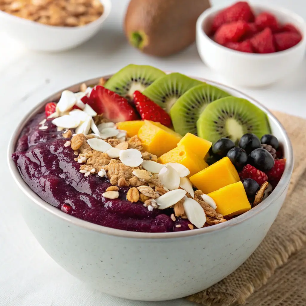 Beautifully presented acai bowl