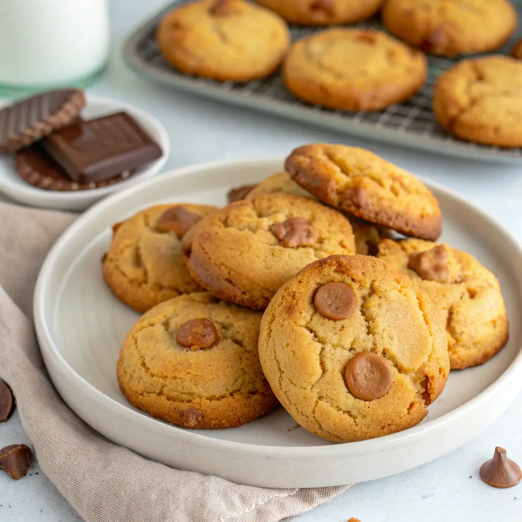 Freshly baked cookies from an air fryer