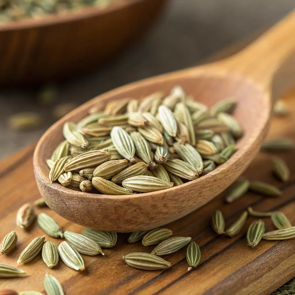 Close-up of fennel seeds