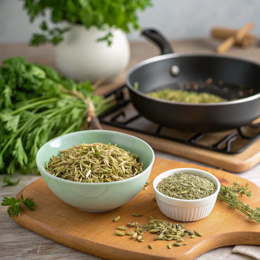 Quality fennel seeds ready for cooking