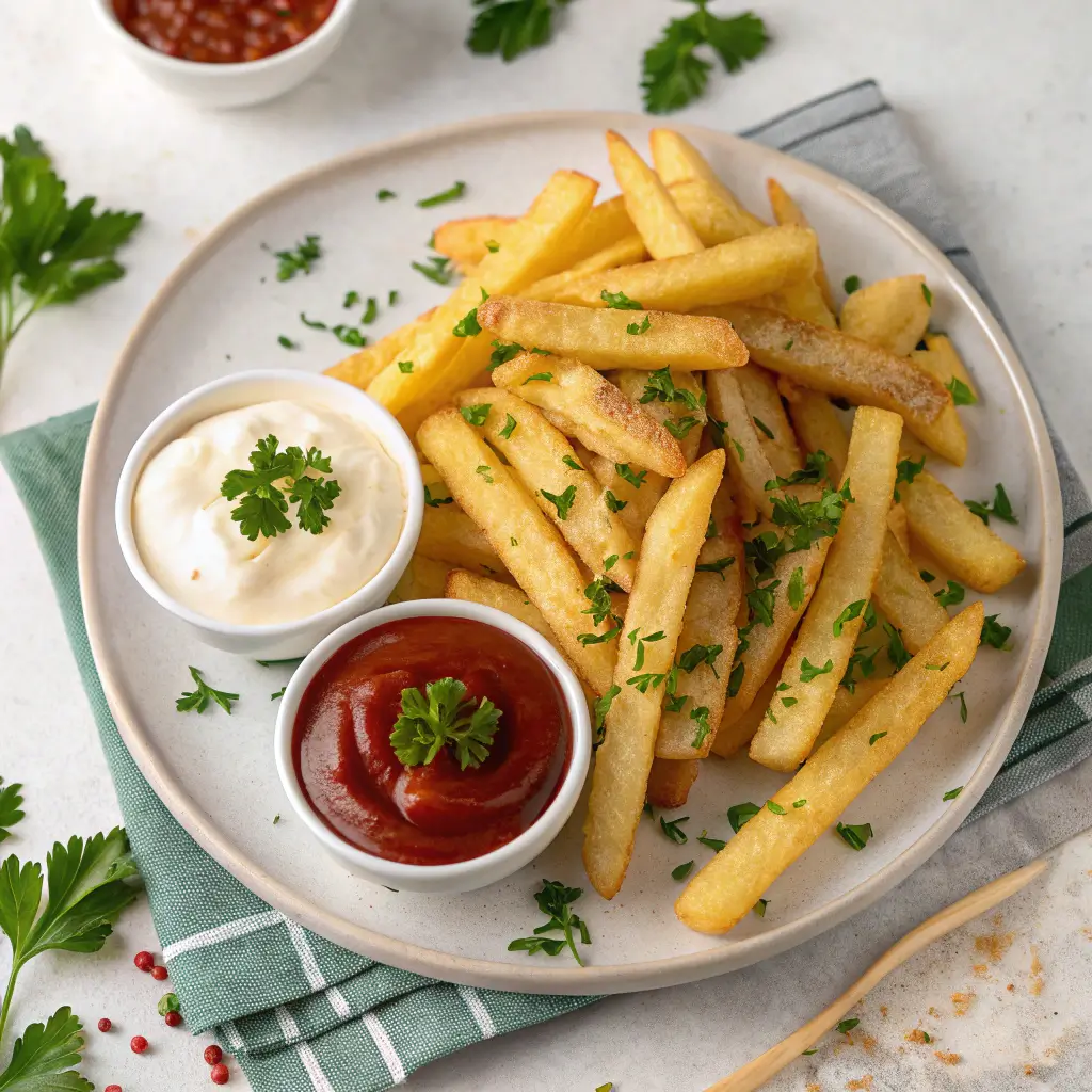 guide to cooking frozen french fries.