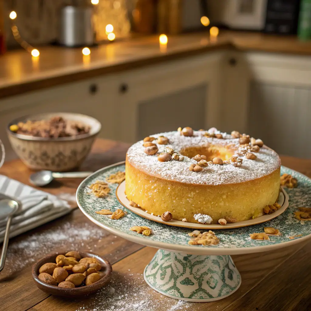 Freshly baked jaffer cake