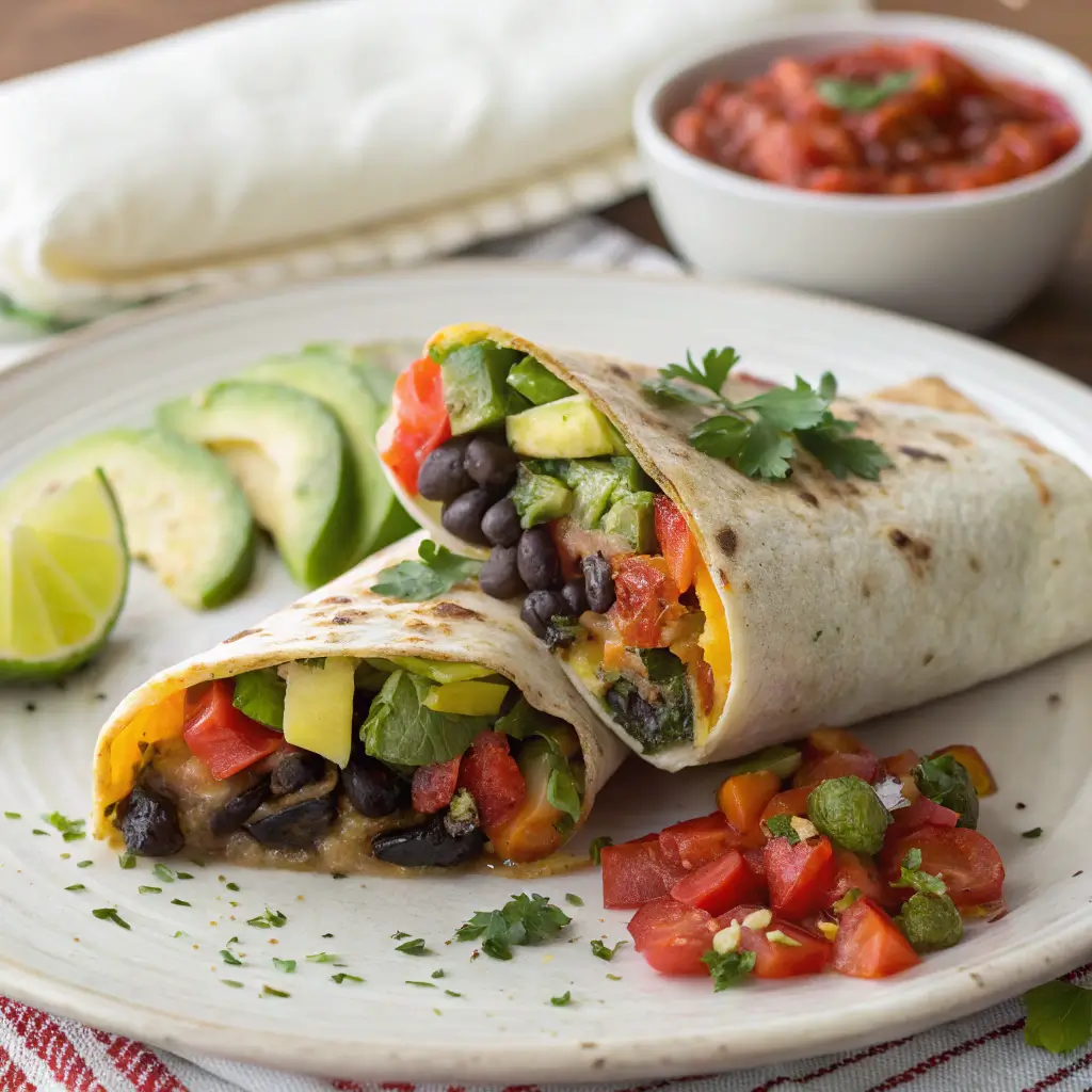 Sautéing vegetables for breakfast burrito