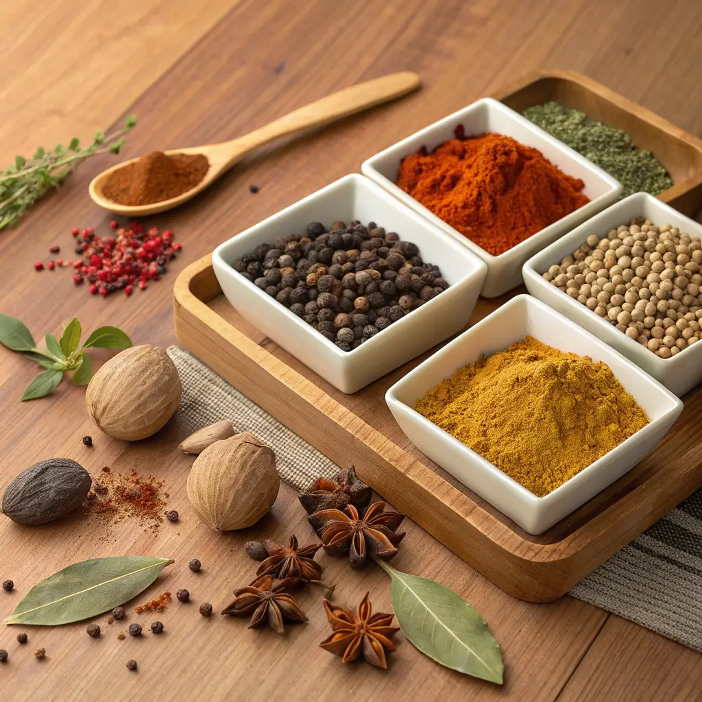 Ingredients for white pepper substitute