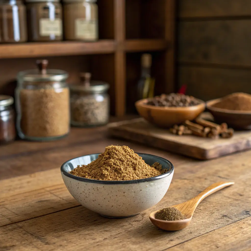 Homemade white pepper substitute ingredients in a bowl