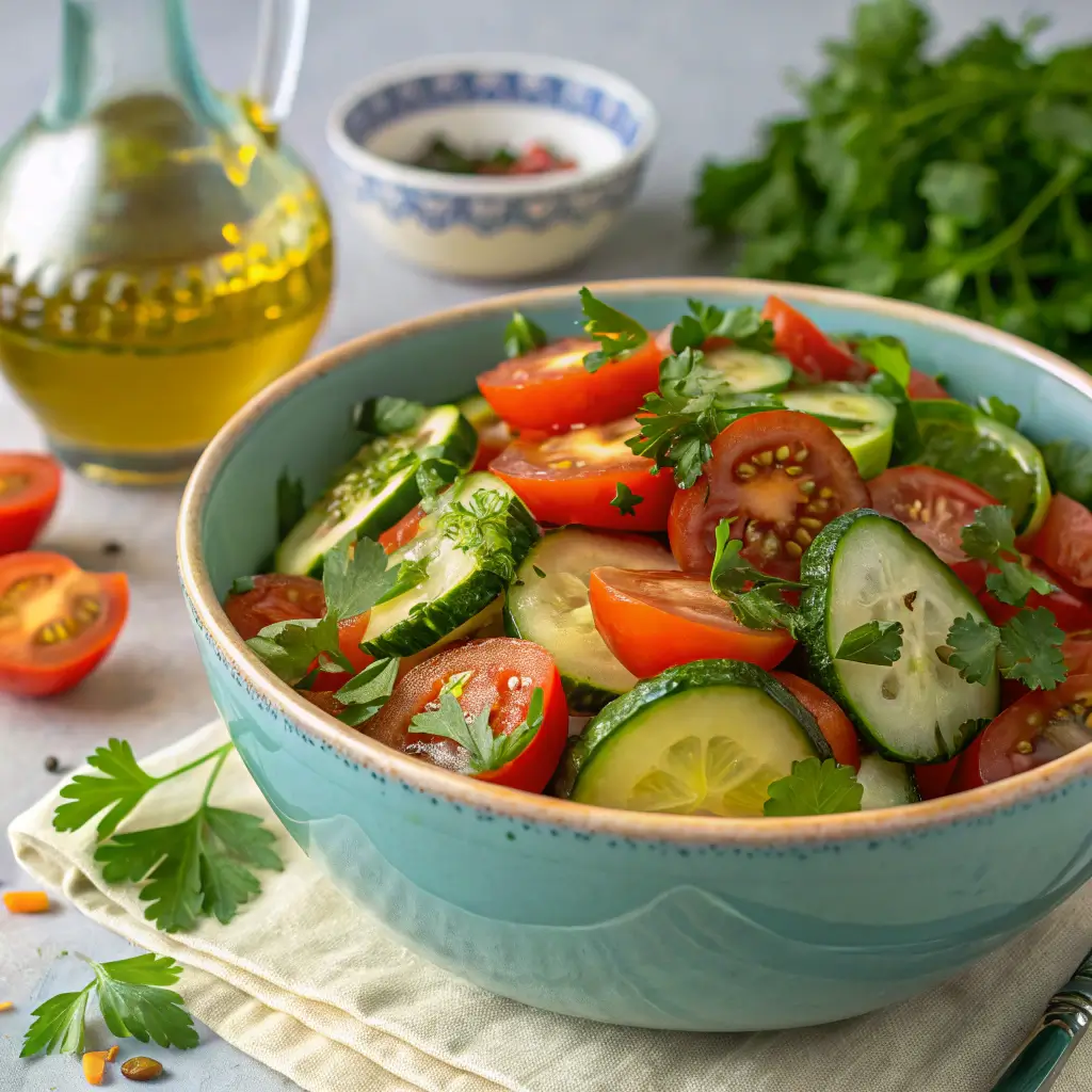 cucumber and tomato salad