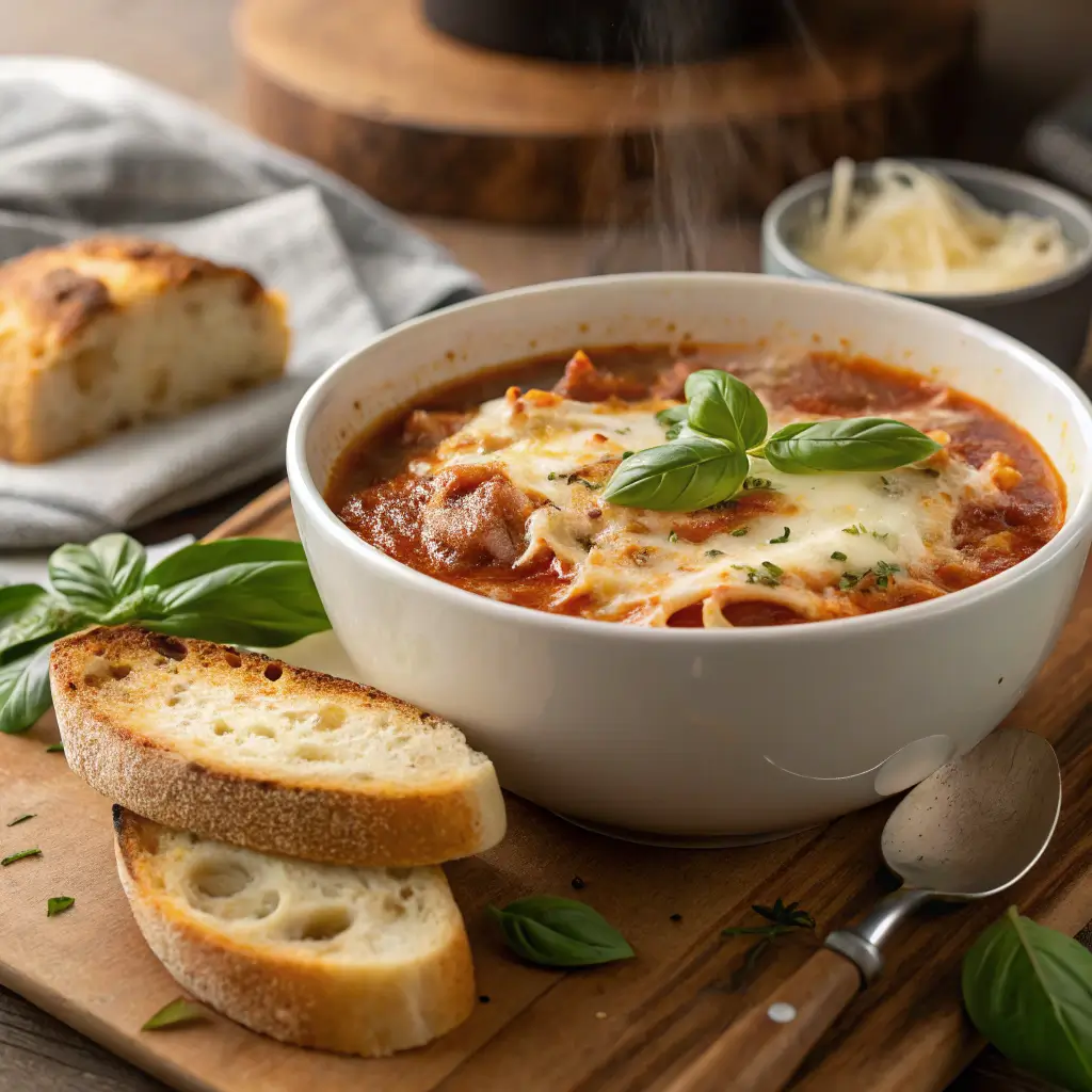 slow cooker lasagna soup