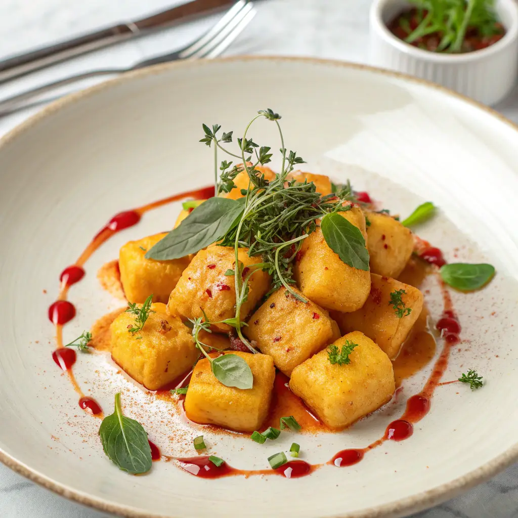 Making sweet potato gnocchi